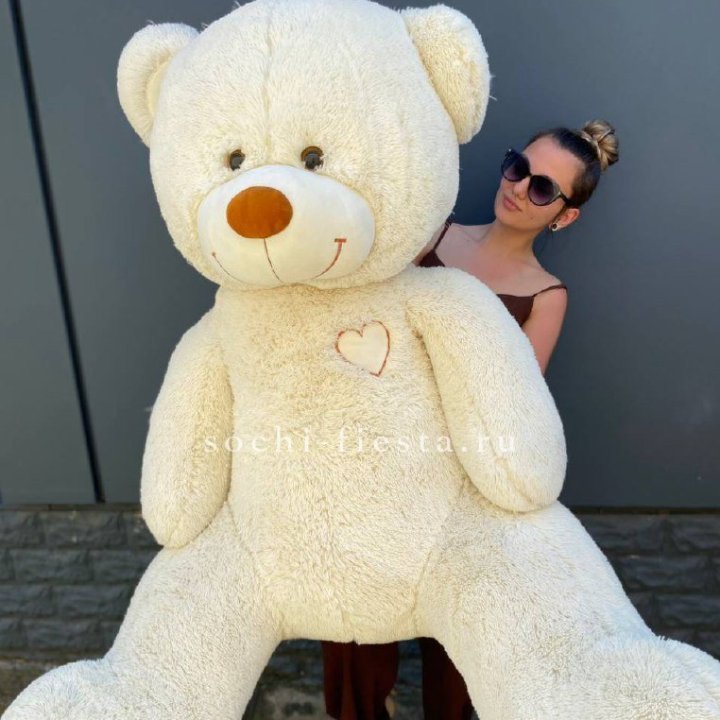 Белый плюшевый мишка большой в Санкт-Петербурге