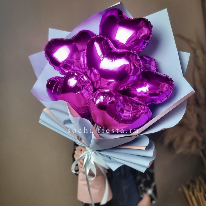 Букет из шаров сердец  в Санкт-Петербурге