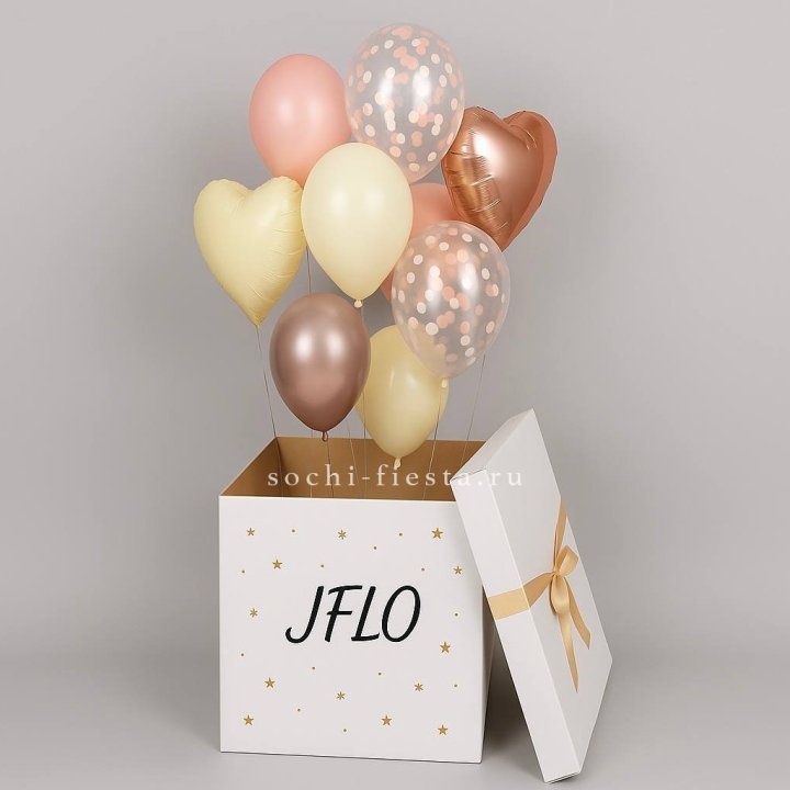 Коробка-сюрприз с шарами №2 в Санкт-Петербурге