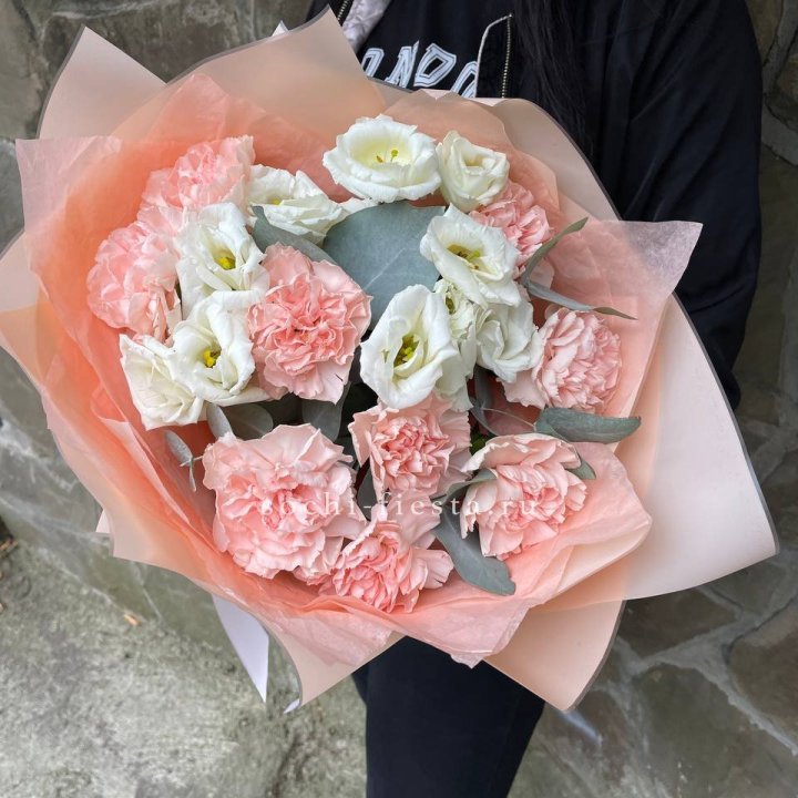  Букет диантусов "Пич" в Санкт-Петербурге