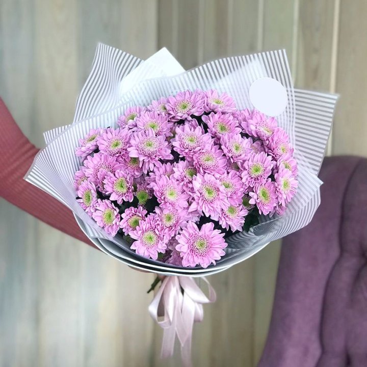Букет розовых хризантем в Санкт-Петербурге