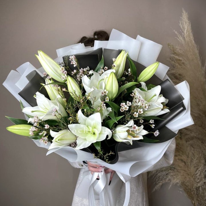Букет лилий Снежная королева в Санкт-Петербурге