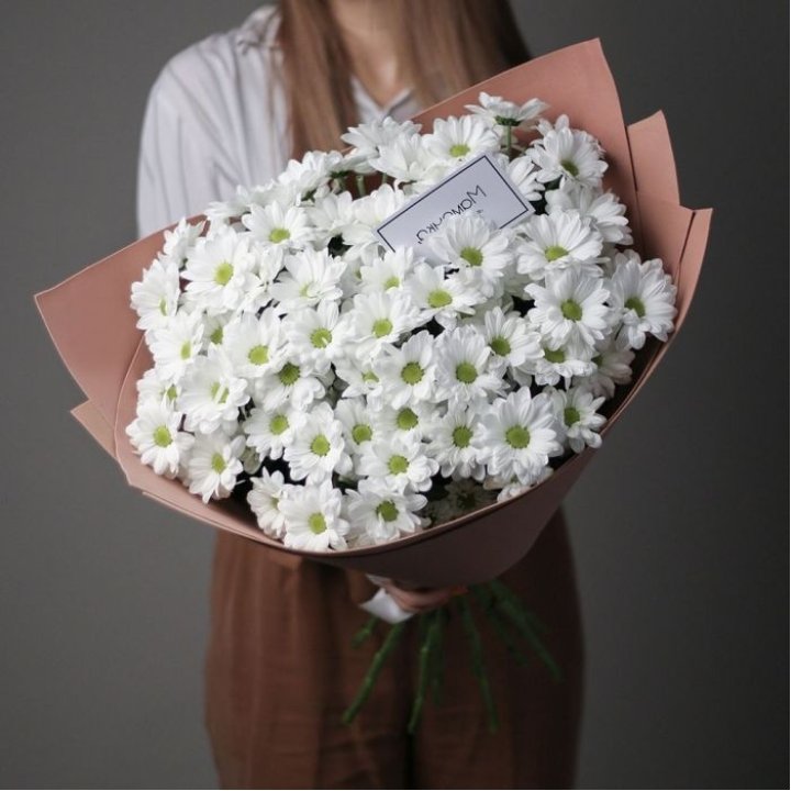 Хризантемы в крафте в Санкт-Петербурге