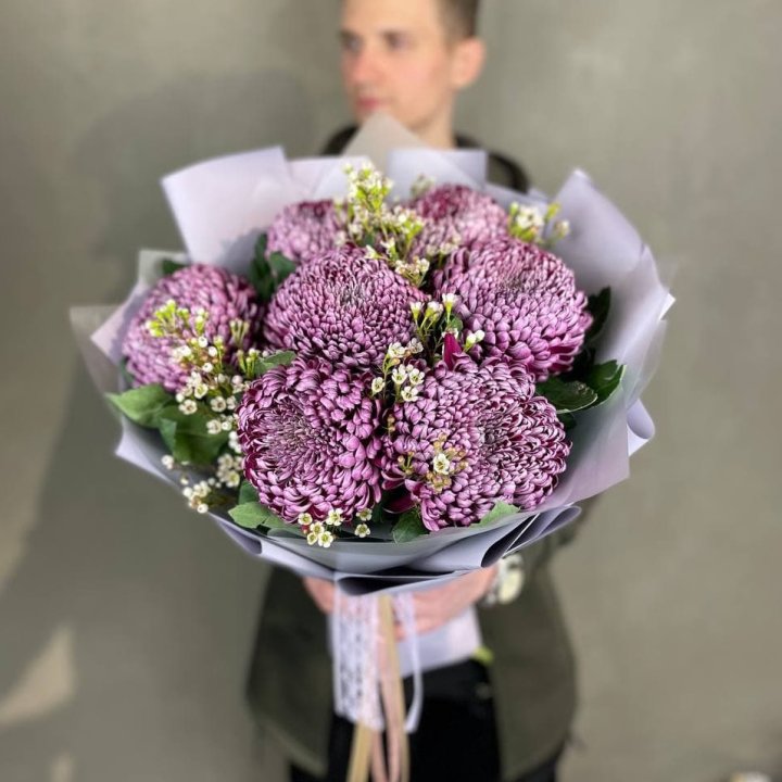 Букет хризантем "Палермо" в Санкт-Петербурге