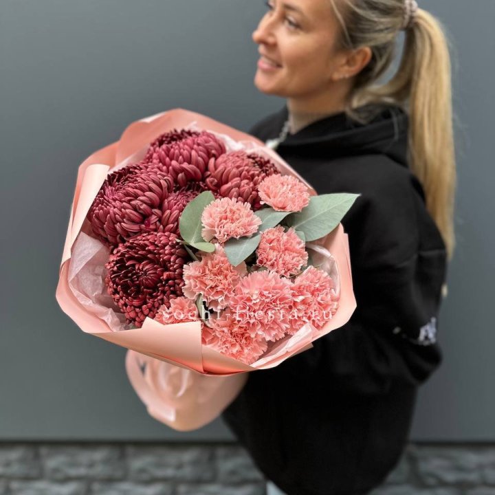 Дуо диантусы и бигуди в Санкт-Петербурге