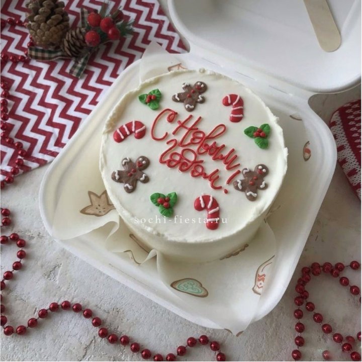 Бенто-торт "С Новым Годом!" в Санкт-Петербурге