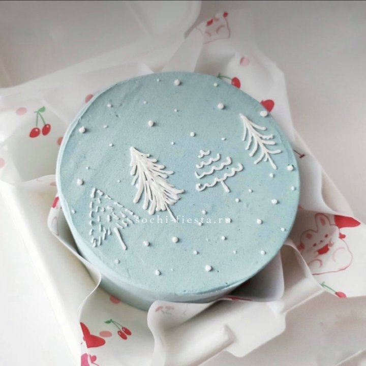 Бенто-торт "Елки" в Санкт-Петербурге