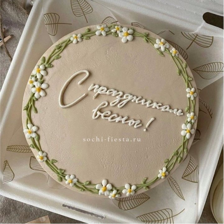 Бенто-торт "C праздником весны!"  в Санкт-Петербурге