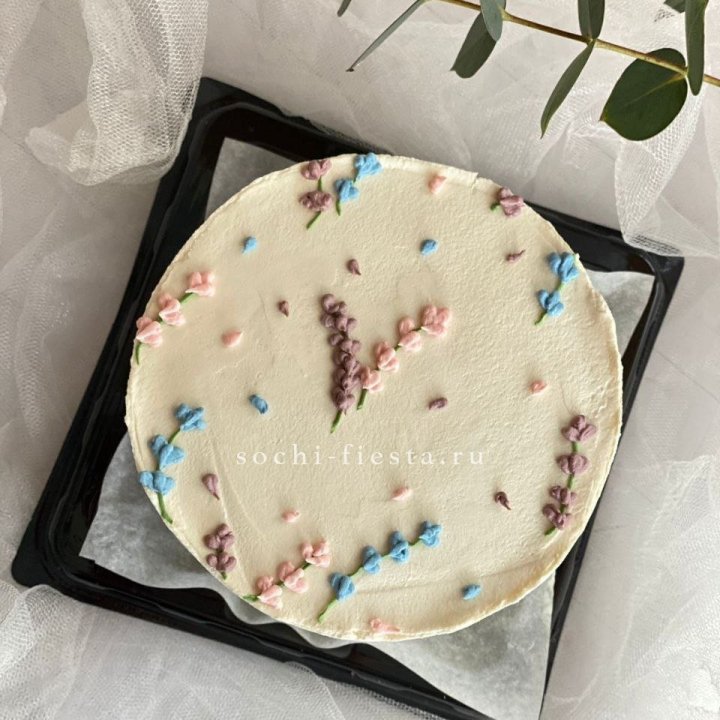 Бенто-торт "Лаванда" в Санкт-Петербурге