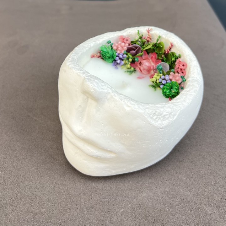 Свеча ароматическая в гипсе  в Санкт-Петербурге