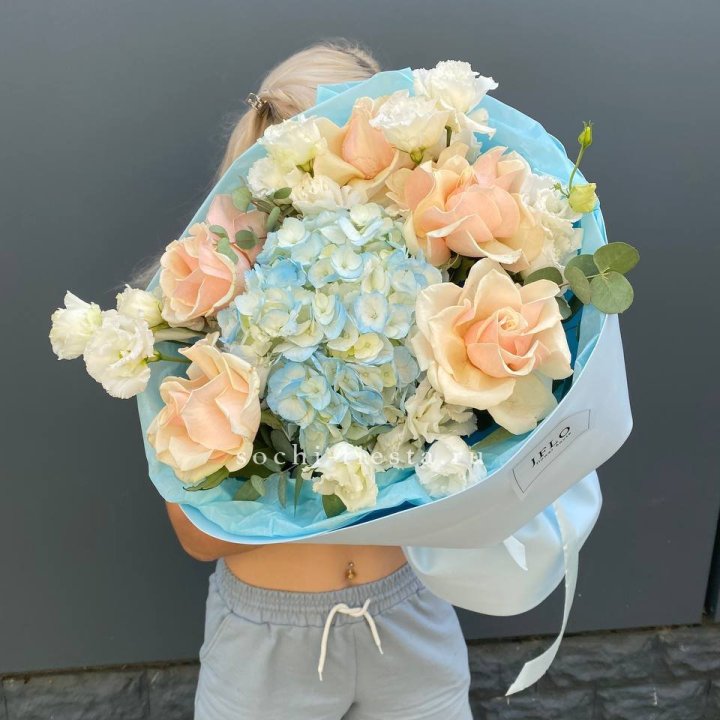 Сборный букет "Голубой закат" в Санкт-Петербурге