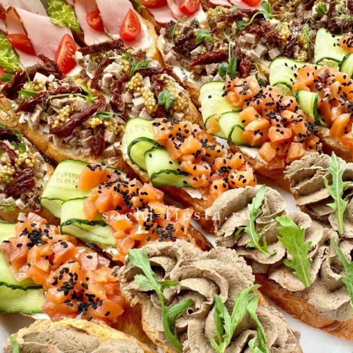 Брускетта "4 вкуса иксель" в Санкт-Петербурге