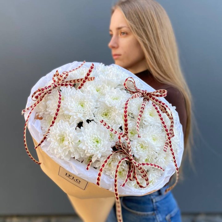 Букет "Хризантемы с любовью" в Санкт-Петербурге