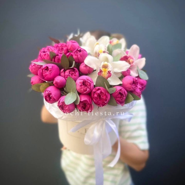 Бокс дуо мисти и орхидеи в Санкт-Петербурге