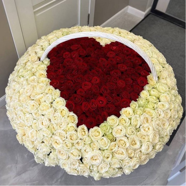 501 роза сердце в Санкт-Петербурге