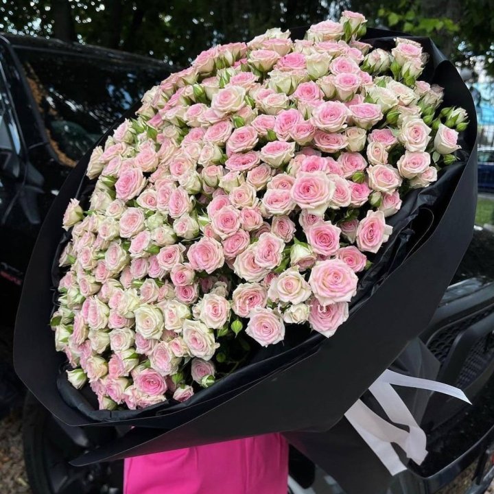 101 кустовая роза "Твистер" в Санкт-Петербурге