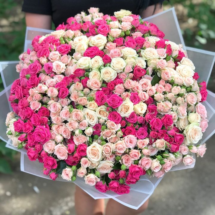 101 кустовая роза в Санкт-Петербурге