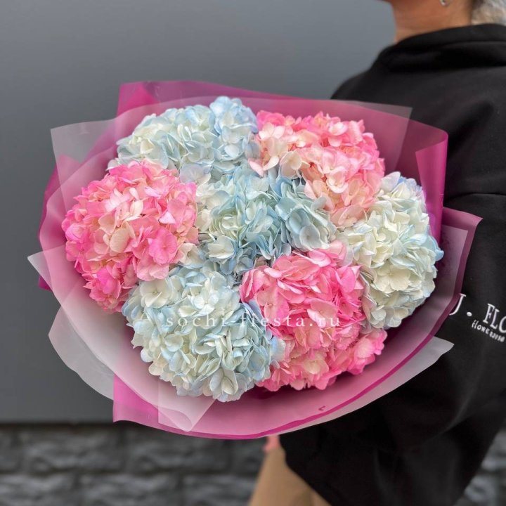 Букет гортензий "Тоника №2" в Санкт-Петербурге