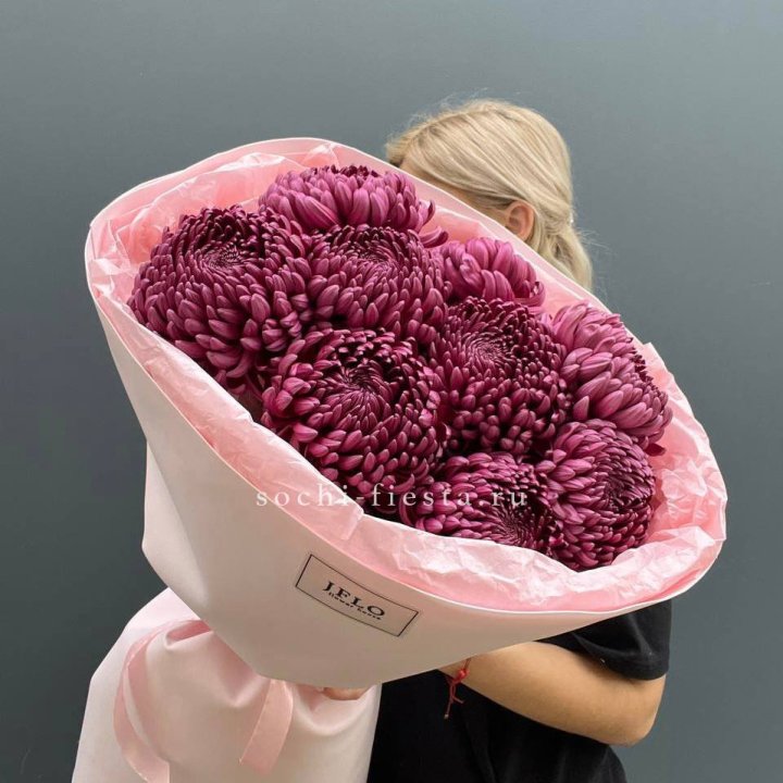 9 хризантем бигуди в Санкт-Петербурге