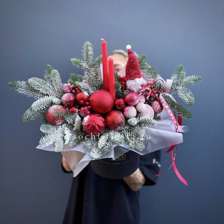 Композиция "Мери крисмас ред" в Санкт-Петербурге