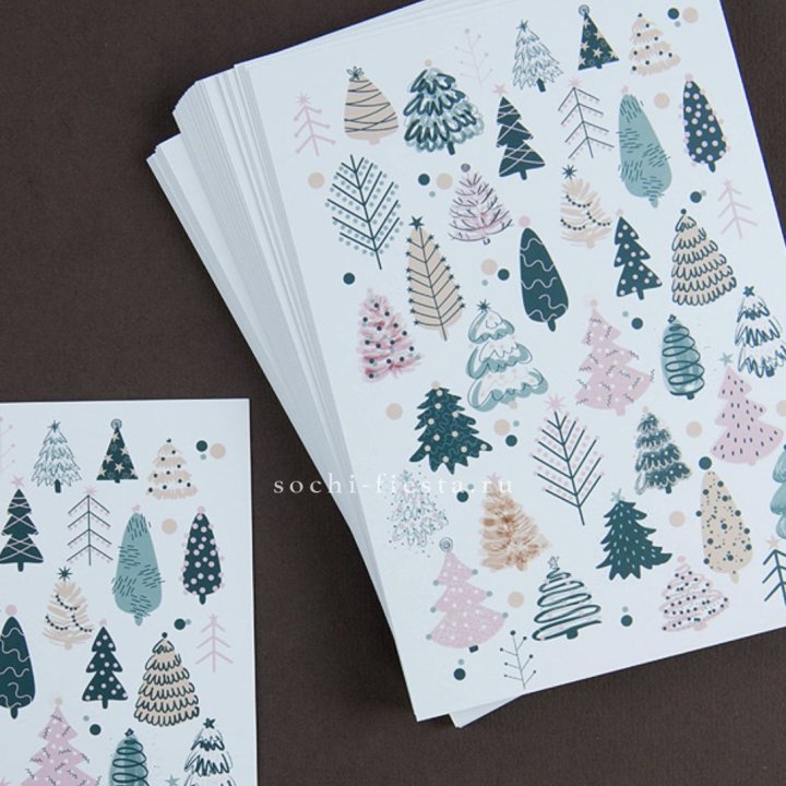 Открытка к букету "Елки" в Санкт-Петербурге