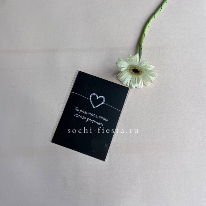 Открытка к букету "Ты для меня очень много значишь" в Санкт-Петербурге