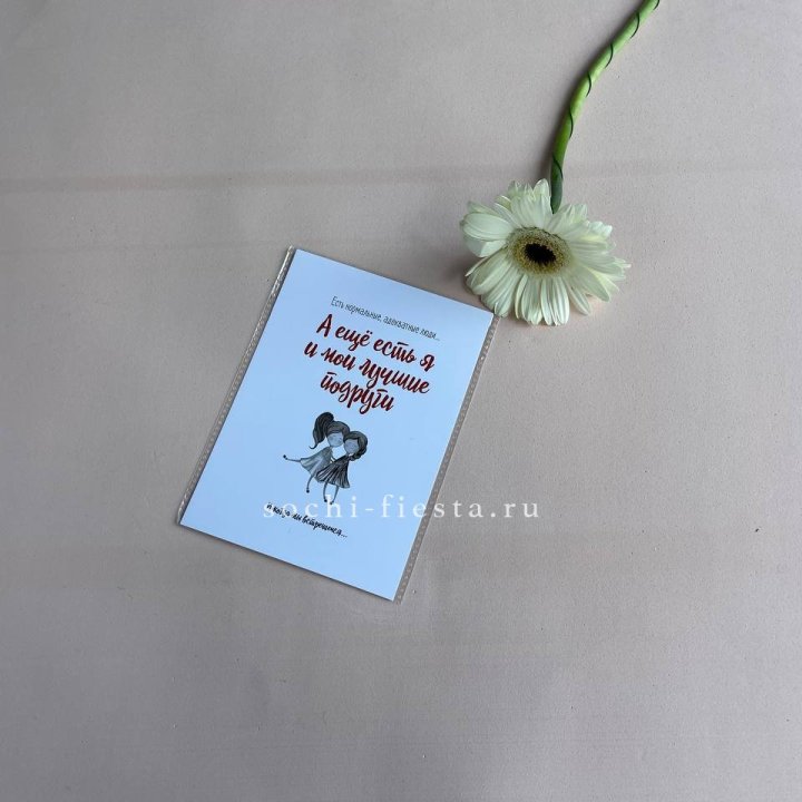 Открытка к букету "Я и мои лучшие подруги" в Санкт-Петербурге