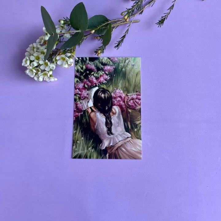 Открытка к букету "Среди пионов" в Санкт-Петербурге