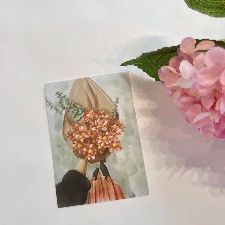 Открытка к букету "Букет" в Санкт-Петербурге