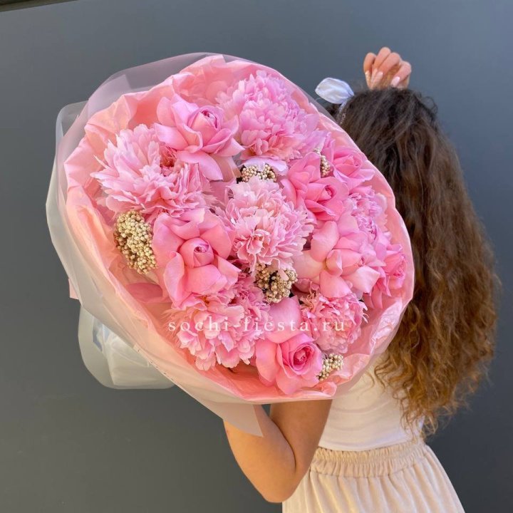  Букет с пионами "Пинки" в Санкт-Петербурге