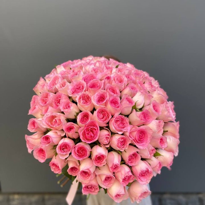 101 розовая роза в Санкт-Петербурге