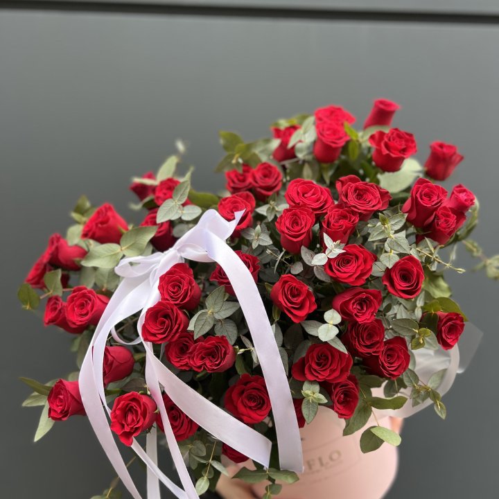 45 Красных роз в боксе "Сеньёрита" в Санкт-Петербурге