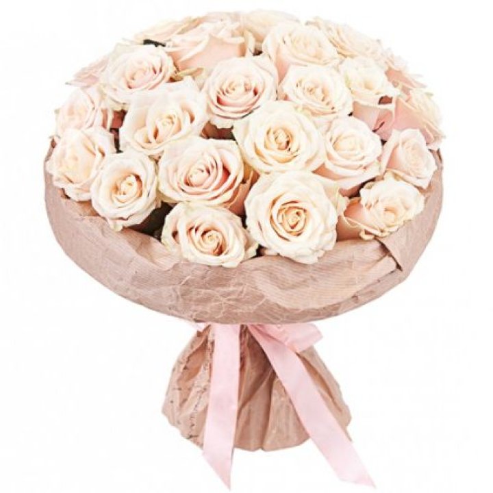 25 кремовых роз "Craft" в Санкт-Петербурге