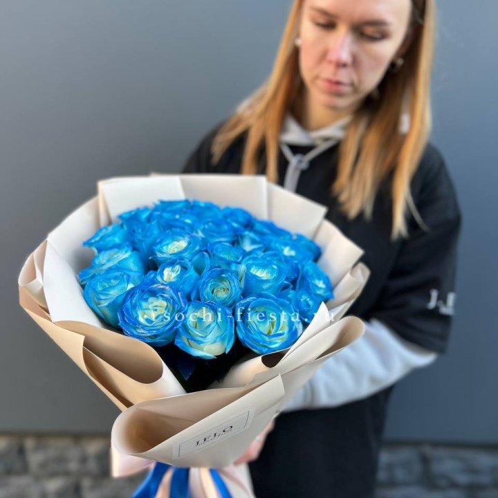 Букет синих роз блю логан в Санкт-Петербурге