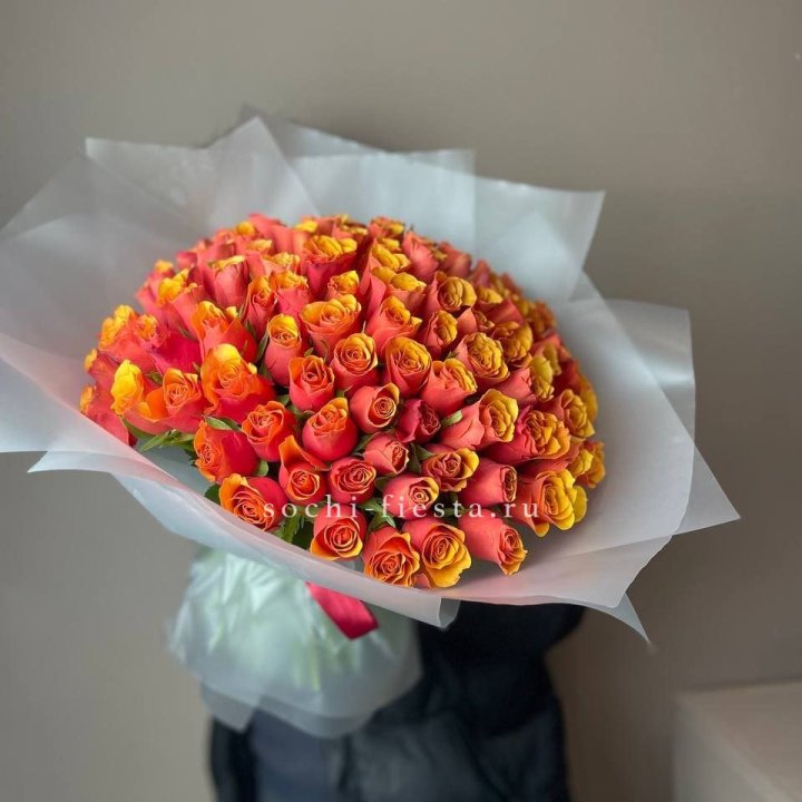 101 кенийская огненная роза  в Санкт-Петербурге