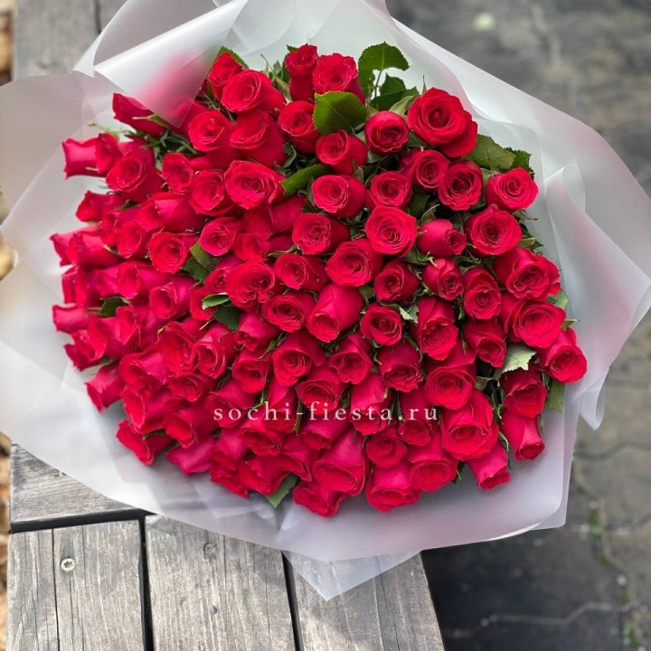 101 красная роза Лолита в Санкт-Петербурге