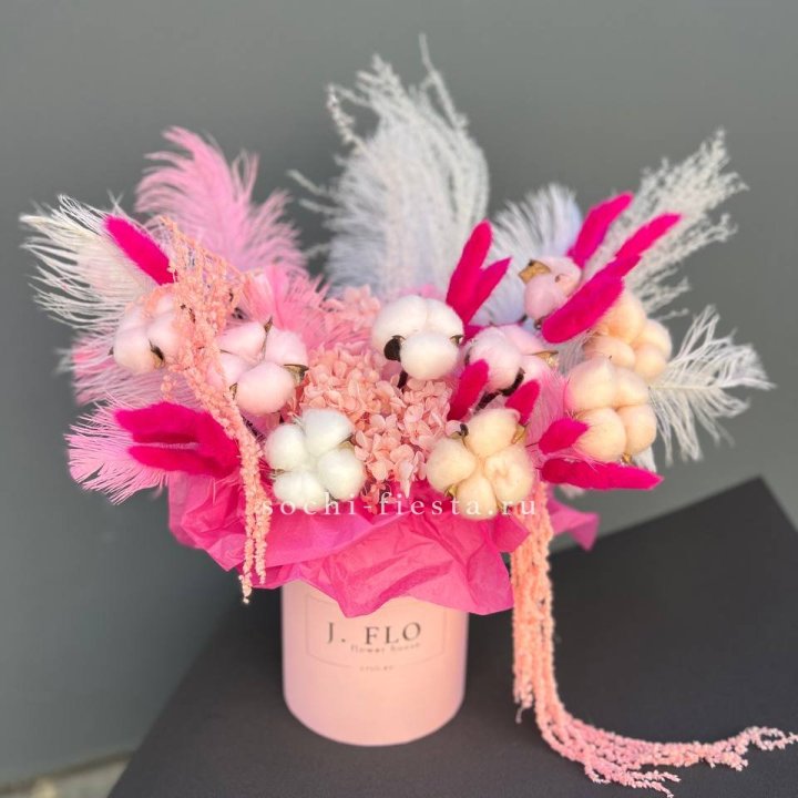 Авторский бокс с сухоцветами №1 в Санкт-Петербурге