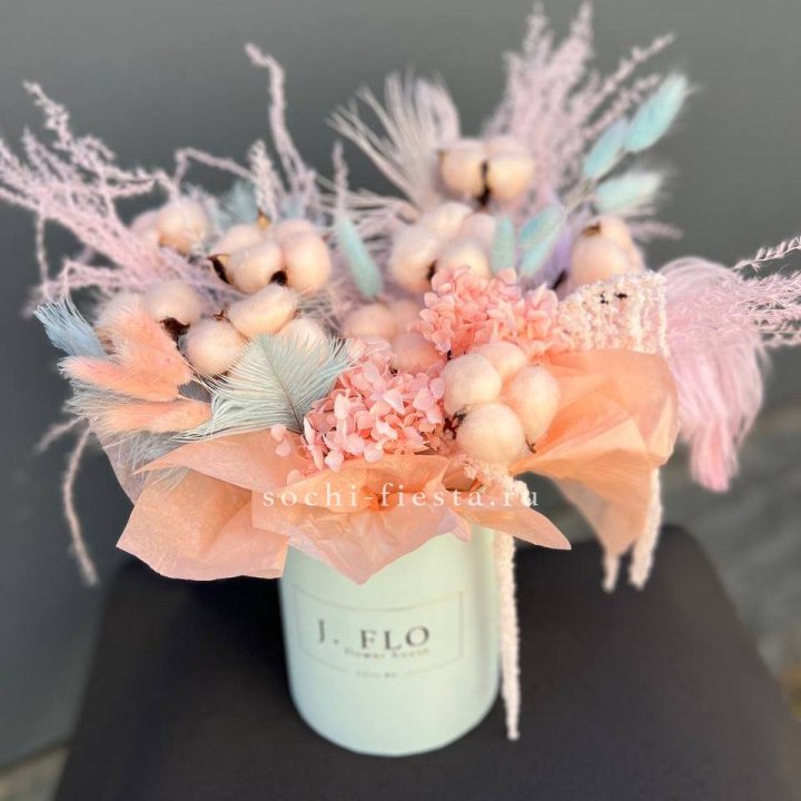 Авторский бокс с сухоцветами №3 в Санкт-Петербурге