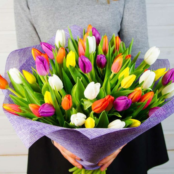 51 тюльпан "Рандом" №2 в Санкт-Петербурге